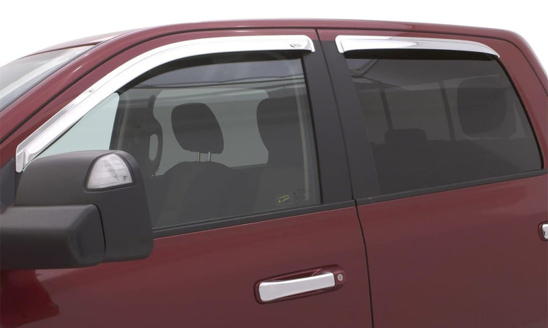 Déflecteurs de fenêtre AVS 19-22 pour cabine multiplace Ford Ranger Ventvisor à montage extérieur, 4 pièces - Chrome