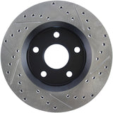 Disque de frein avant droit perforé et rainuré StopTech pour Jeep Wrangler 07-13