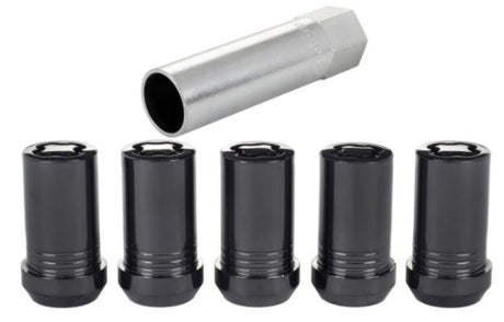 Jeu d'écrous de blocage de roue McGard - 5 pk. (Tuner à siège conique) M14X1,5 / 22 mm Hex / 1,648 po OAL - Noir