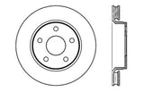 Disque de frein avant droit perforé et rainuré StopTech pour Jeep Wrangler 07-13