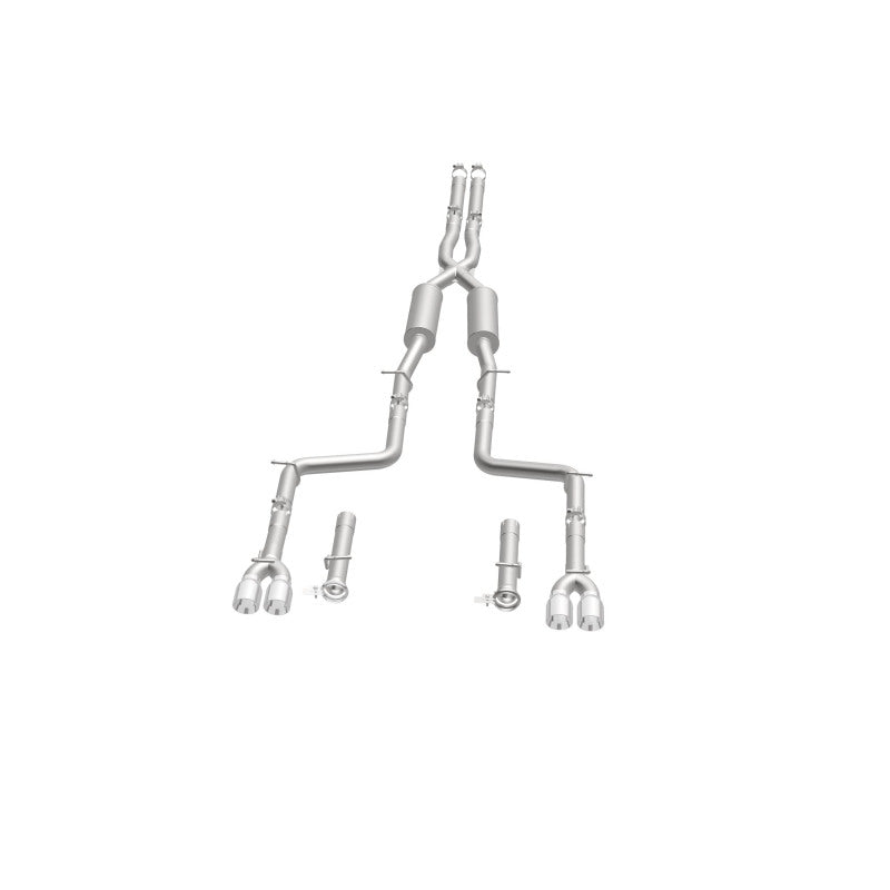 Cat-Back MagnaFlow, SS, 2,5 po, embout arrière divisé en quatre parties de 3,5 po, Dodge Challenger R/T 5,7 L 2015