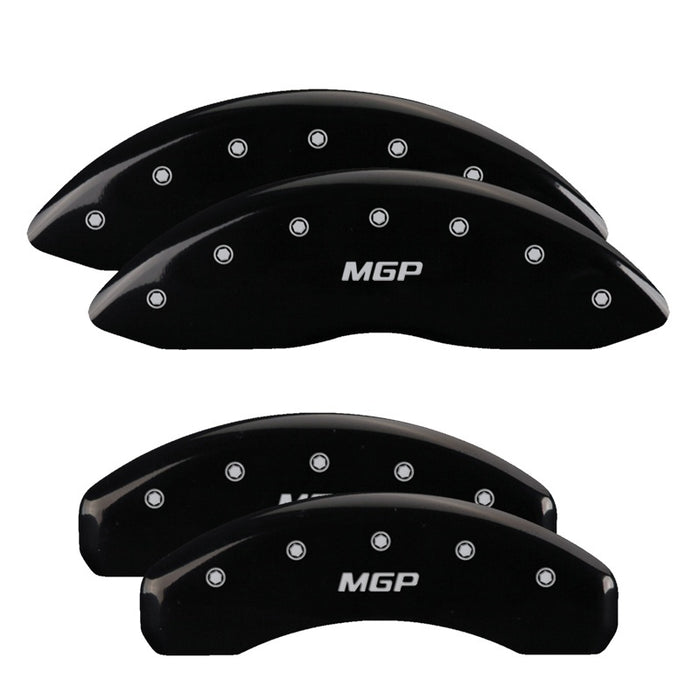 MGP 4 Caliper Covers Engraved Front & Rear MGP Yellow Finish Black Char 2001 Chevrolet iMpala