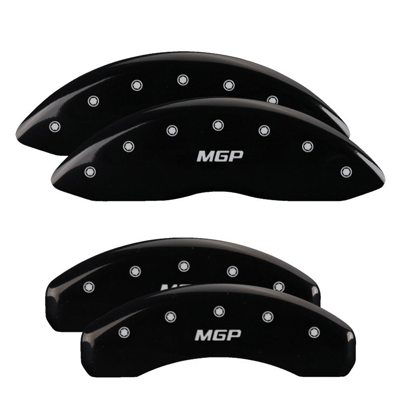 MGP 4 Caliper Covers Engraved Front & Rear Mopar Yellow Finish Black Char 2010 Dodge Ram 2500