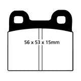 Plaquettes de frein avant EBC 71-79 Volkswagen Beetle 1.3 (1300) Yellowstuff