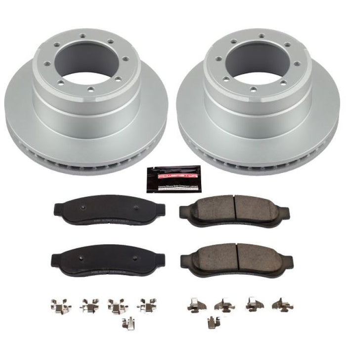 Kit de freins arrière Power Stop 10-12 avec revêtement Geomet Z17 Evolution pour Ford F-350 Super Duty