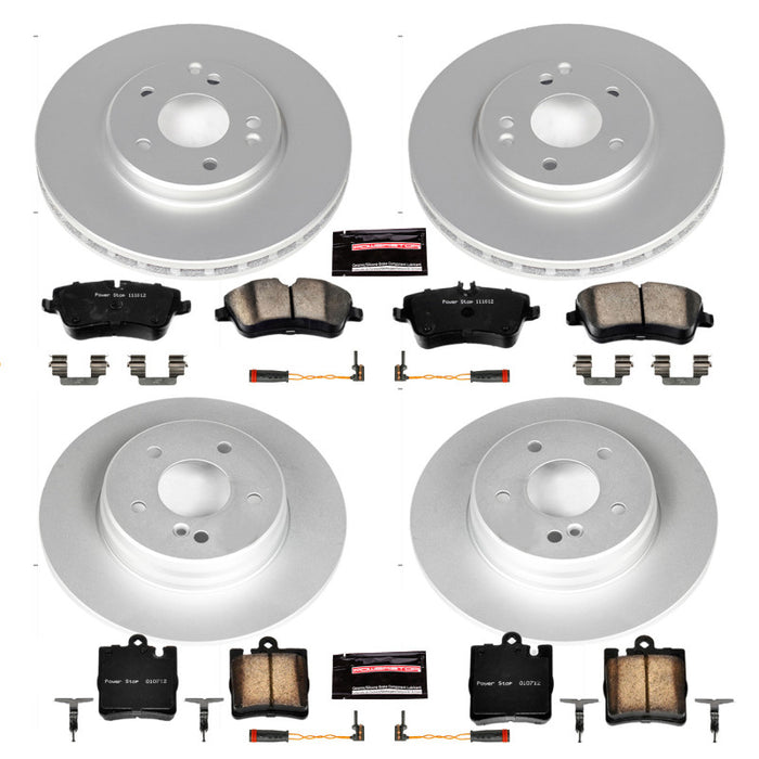 Kit de freins avant et arrière Power Stop 2003 Mercedes-Benz C230 avec revêtement Z23