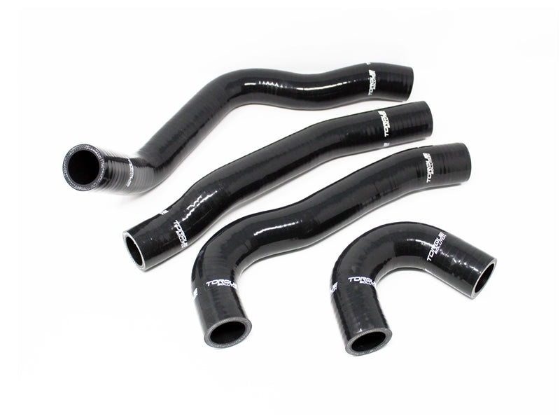 Kit de durites de radiateur en silicone Torque Solution 08-15 Mitsubishi Evolution X - Noir