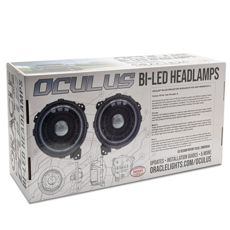 Oracle Oculus Bi-LED Projector Headlights for Jeep JL/Gladiator JT - Matte Blk - 5500K