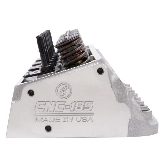 Culasse Edelbrock SBC E-Cnc 185 64cc Bouchon droit pour came à rouleaux hydrauliques complète