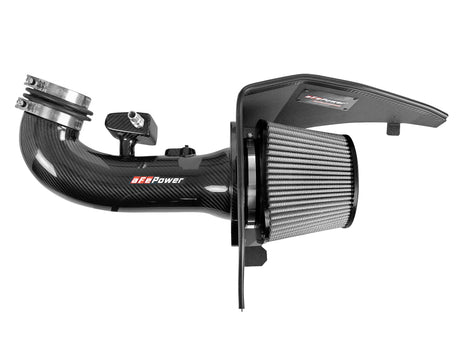 Système d'admission d'air froid en fibre de carbone aFe 19-21 pour camions GM 5,3 L/6,2 L Track Series avec filtres Pro Dry S