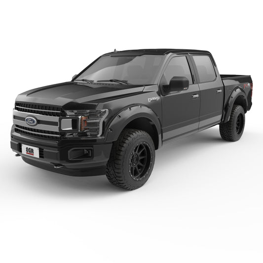 EGR 2018 Ford F150 Bolt-On Look Color Match Fender Flares - Set - Shadow Black