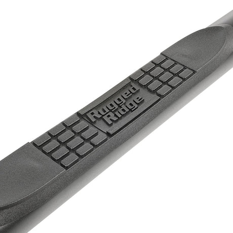 Marchepied latéral rond Rugged Ridge de 3 po à texture fine, noir 2020 JT