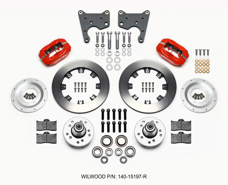 Wilwood Forged Dynalite Front Kit 12.19in Red 65-72 CDP C Body -Drum