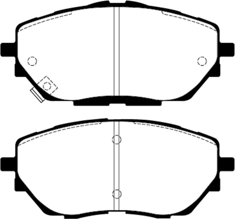 Plaquettes de frein avant EBC 17+ Toyota C-HR 2.0L Ultimax