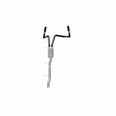 Cat-Back MagnaFlow SYS 3,5 pouces à embouts arrière divisés doubles noirs 10-13 Chevy Silverado / GMC Sierra 5,3 L