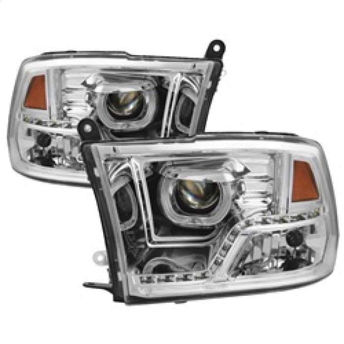 Phares de projecteur à DEL Halo xTune Dodge Ram 2009-2014 - Chrome PRO-JH-DR09-CFB-C