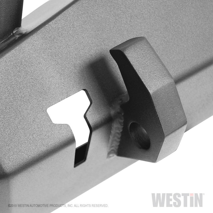 Westin 18-22 Jeep Wrangler JL / 20-22 Gladiator WJ2 Stubby Front Bumper w/Bull Bar - Tex. Blk