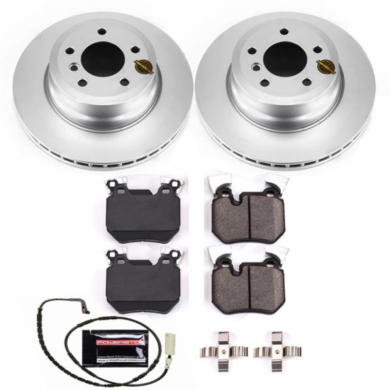 Power Stop 08-10 BMW 135i Rear Z23 Evolution Sport Coated Brake Kit