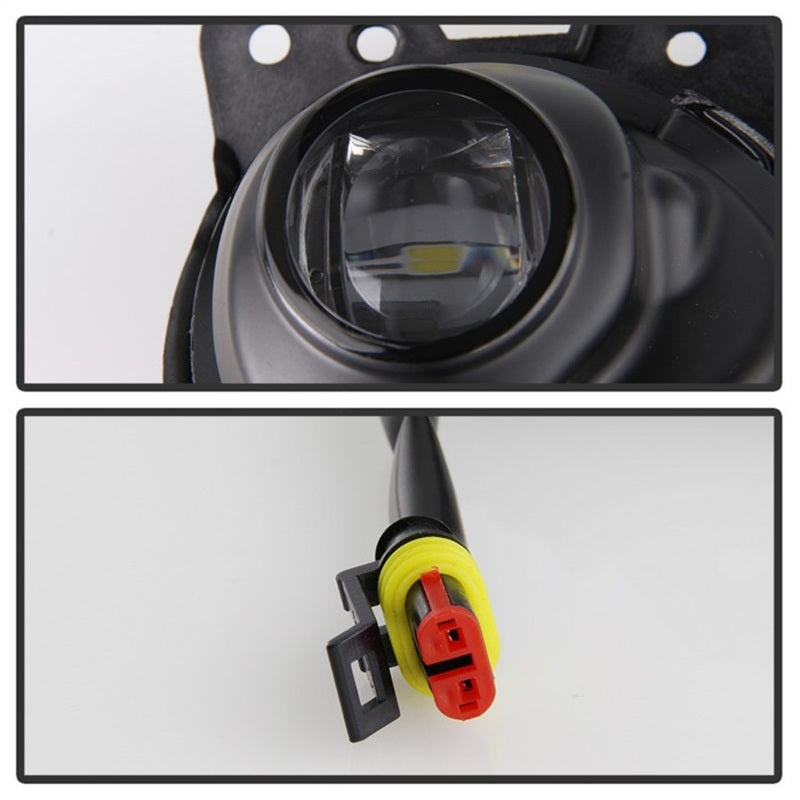 Feu antibrouillard à LED de style OEM Spyder 17-18 avec interrupteur - Transparent (FL-MM32017-LED-C)