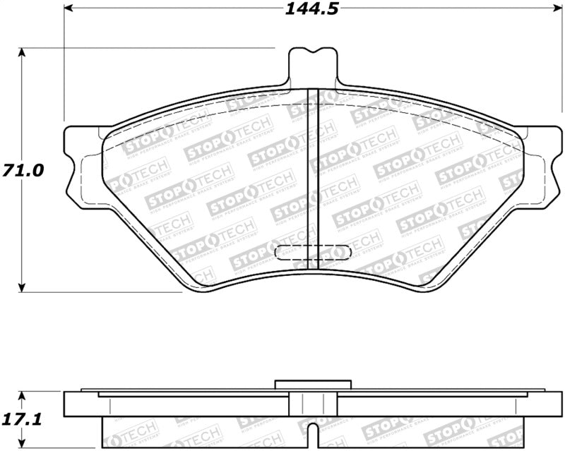 Plaquettes de frein StopTech Street