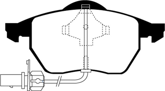 EBC 99-01 Audi A4 1.8 Turbo (B5) Yellowstuff Front Brake Pads