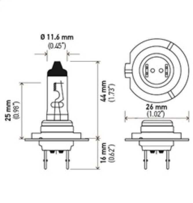 Ampoule halogène H7 Hella