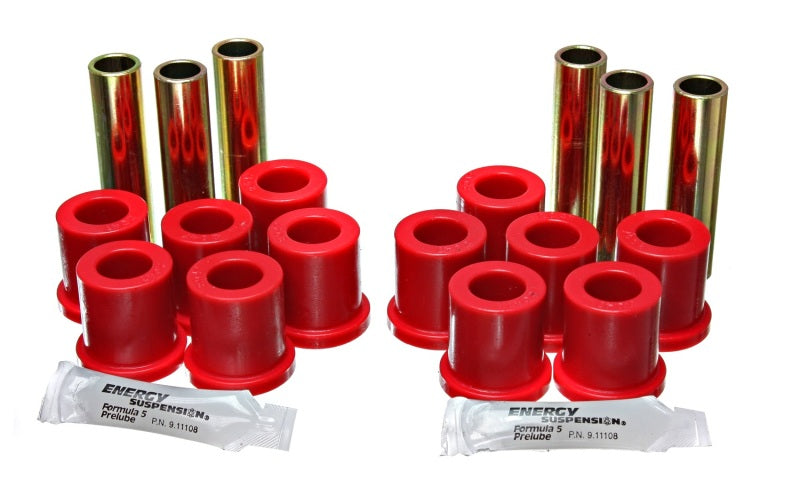 Jeu de bagues de suspension arrière Energy Suspension Fd 2Wd - Rouge