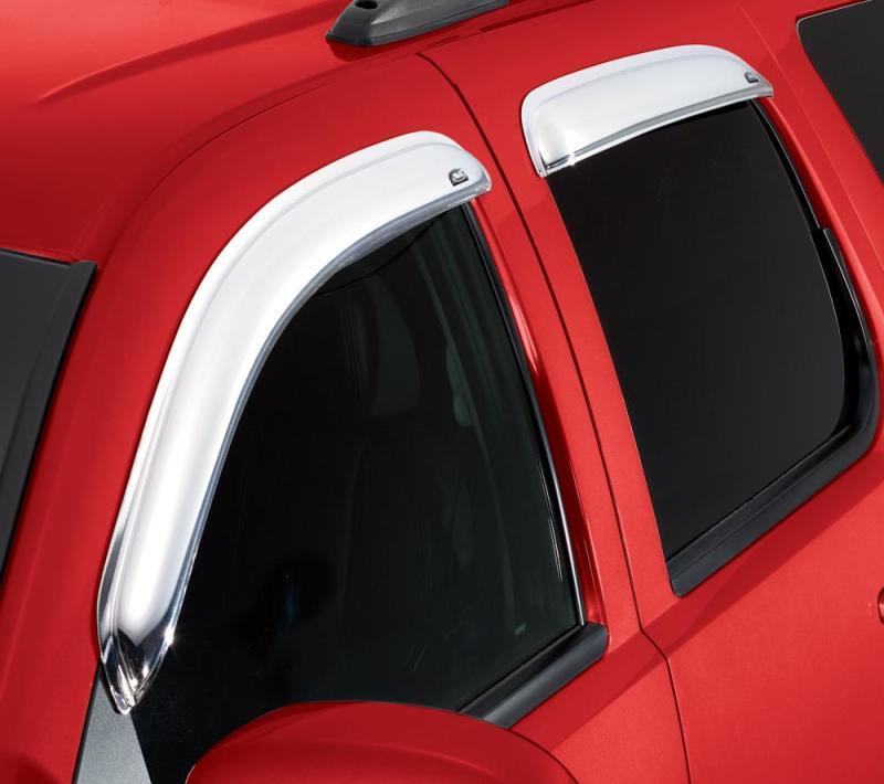 Déflecteurs de vitres avant et arrière à montage extérieur AVS 08-18 Dodge Journey Ventvisor 4 pièces - Chrome