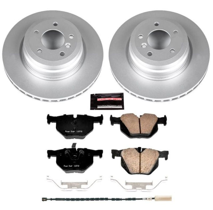 Power Stop 11-13 BMW 335i Rear Z23 Evolution Sport Coated Brake Kit