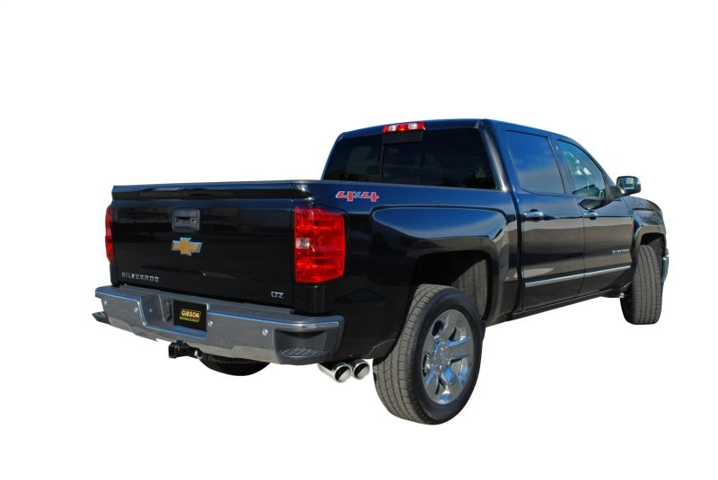 Gibson 14-18 Chevrolet Silverado 1500 LTZ 6.2L 3.5in/2.25in Cat-Back Dual Sport Exhaust - Aluminized