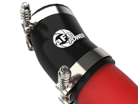 Kit de tuyaux de charge chaud/froid en aluminium AFE 18-21 Kia Stinger V6-3.3L BladeRunner rouge