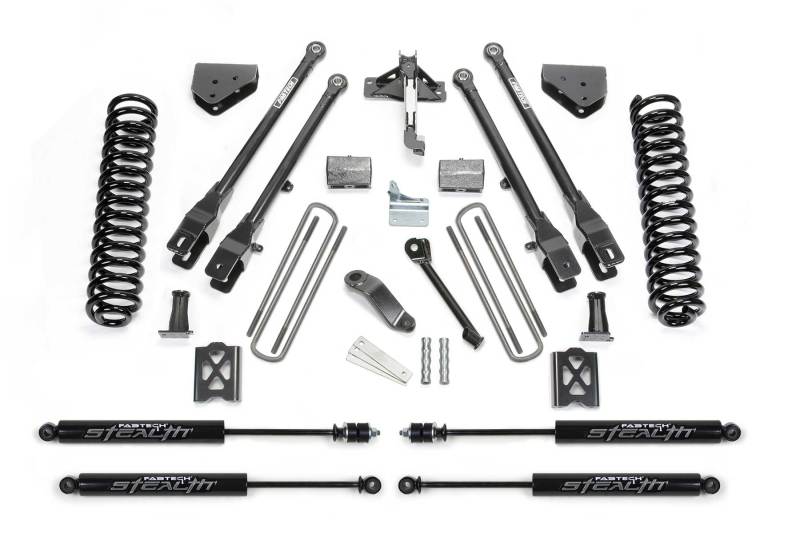 Fabtech 05-07 Ford F250 4WD sans surcharge d'usine 6 pouces 4Link Sys avec bobines et Stealth