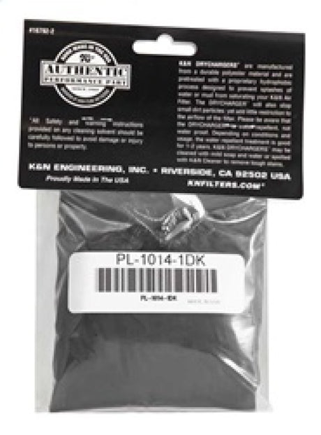 Enveloppe de filtre à air rond noir K&amp;N Polaris Drycharger 11,25 po x 3 po x 3 po
