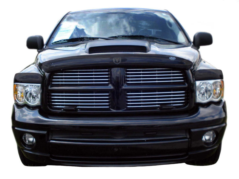 Protection de capot à profil moyen AVS 03-05 Dodge RAM 2500 Bugflector Deluxe 3 pièces - Fumée