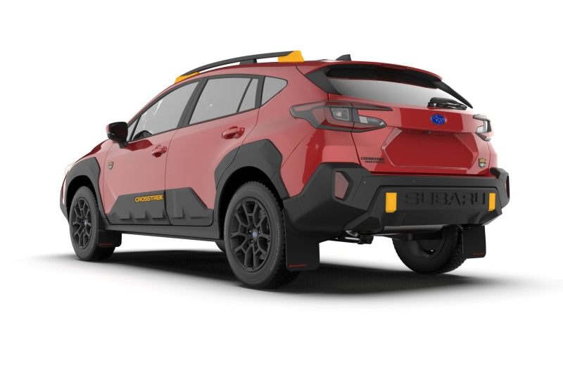 Rally Armor - Subaru Crosstrek 2024 (Wilderness uniquement) Garde-boue UR noir avec logo blanc Aucun perçage requis