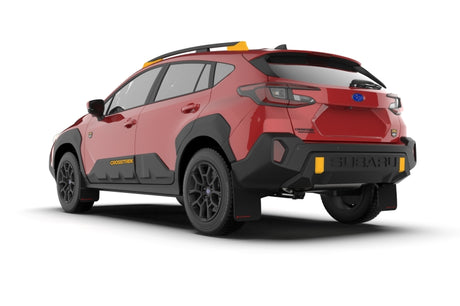 Rally Armor 24-25 Subaru Crosstrek (Wilderness Only) Black UR Mud Flap W/Grey Logo-No Drilling Req