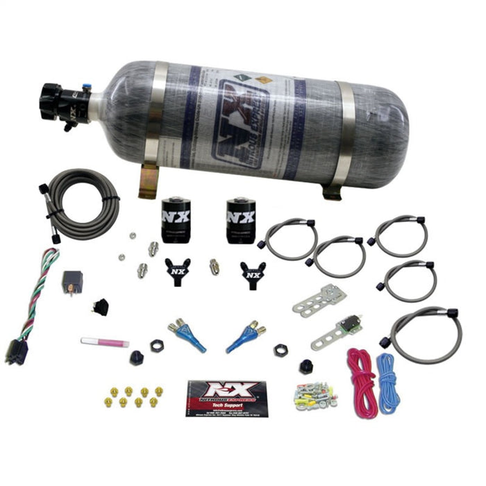 Kit d'azote à double buse Ford EFI Nitrous Express (100-300 CV) avec bouteille composite