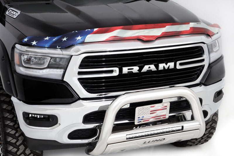 Protecteur de capot Vigilante Premium pour Ram 1500 Stampede 19-23 (sauf Rebel/TRX) - Drapeau