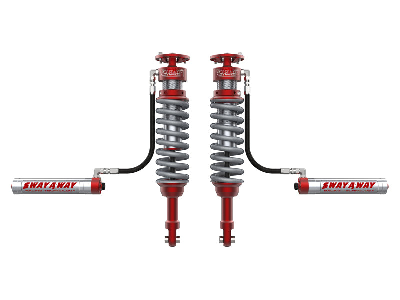 Kit de suspension à ressorts hélicoïdaux avant aFe 17-19 Ford F-150 Raptor Sway-A-Way 3.0 avec réservoirs à distance et réglage de la compression