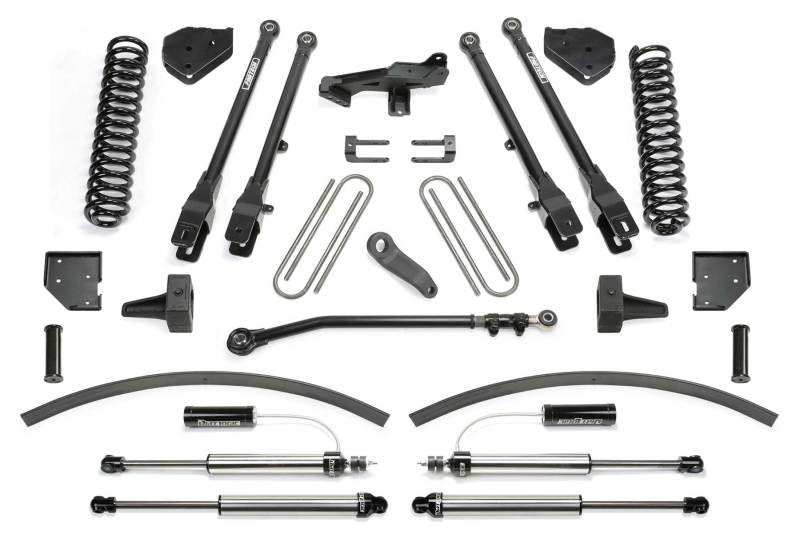Système Fabtech 17-21 Ford F250/F350 4WD Diesel 8 pouces 4Link avec bobines et amortisseurs à ressort