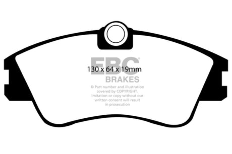 Plaquettes de frein avant Greenstuff EBC 93-96 Volkswagen Eurovan 2.5 à rotors solides