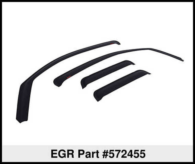 EGR 02-08 Dodge F/S Pickup Quad Cab In-Channel Window Visors - Set of 4 - Matte