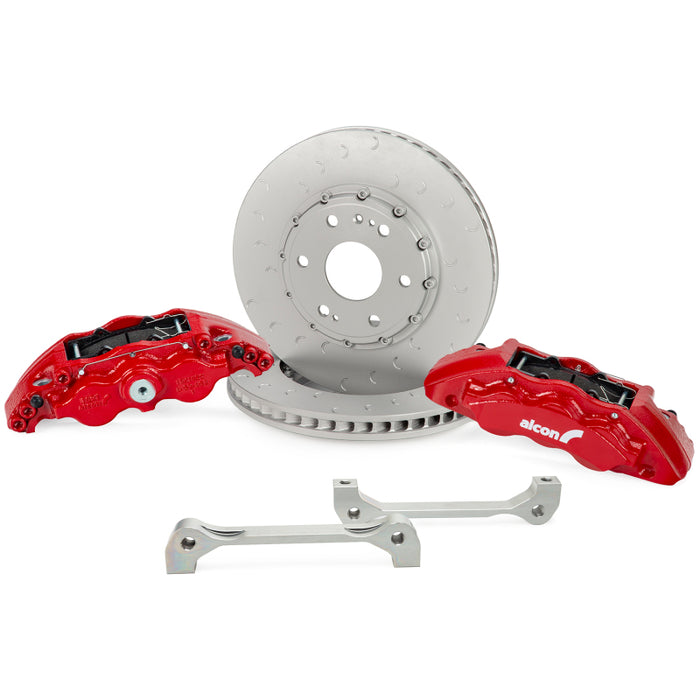 Kit de mise à niveau de frein avant Alcon 2021+ RAM TRX 376x42mm Rotors 6 pistons étriers rouges