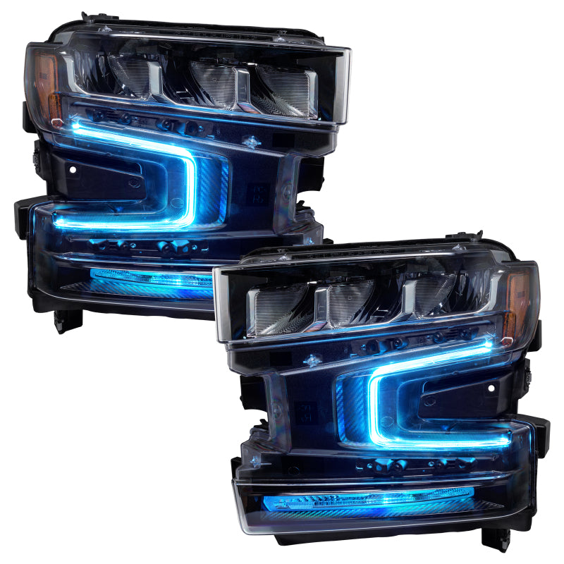 Oracle 19-21 Chevy Silverado 1500 RGB+W Headlight DRL  Kit - ColorSHIFT w/o Controller