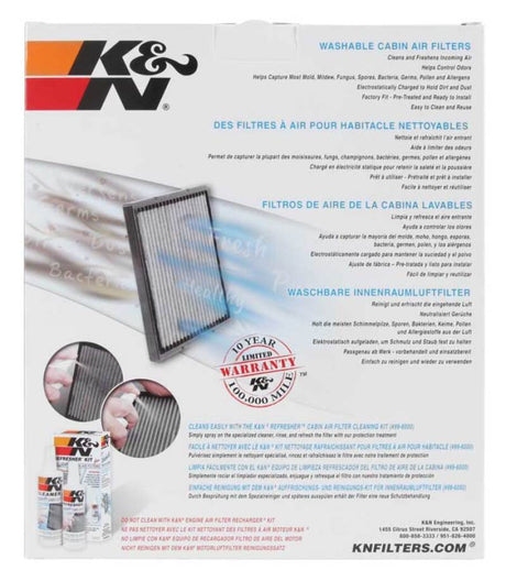 Filtre à air d'habitacle de rechange K&amp;N
