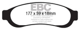 Plaquettes de frein arrière EBC Yellowstuff pour Ford F350 05-07 (avec Super Duty) 5.4 DRW 2WD
