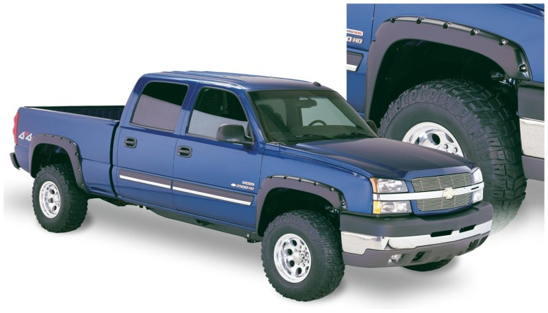 Élargisseurs de poche Bushwacker 07-07 Chevy Silverado 1500 Classic Fleetside 4 pièces - Noir