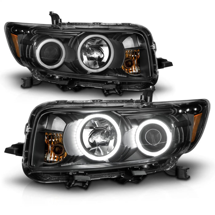 ANZO 2008-2010 Scion Xb Phares de projecteur avec halo noir