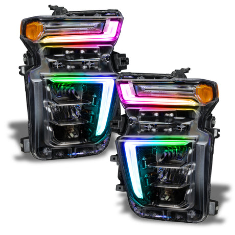 Oracle 20-21 Chevy Silverado HD 2500 RGB+W Headlight DRL Kit - ColorSHIFT w/o Cntrl