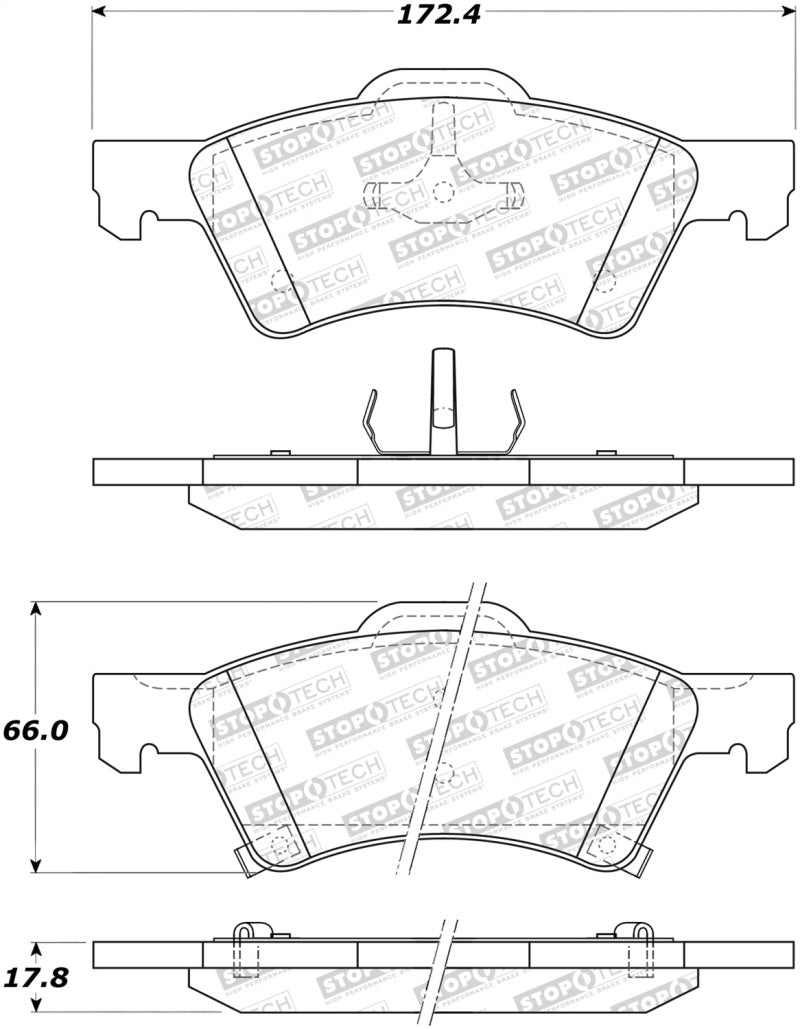 Plaquettes de frein StopTech Street